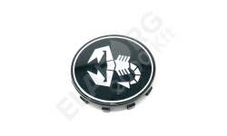 Felni közép Abarth fekete/fehé 60mm